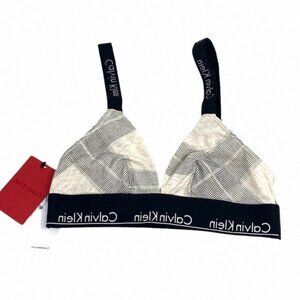 Calvin Klein Modern Cotton Unlined Triangle Women's Bralette QF5980-101CK Beige